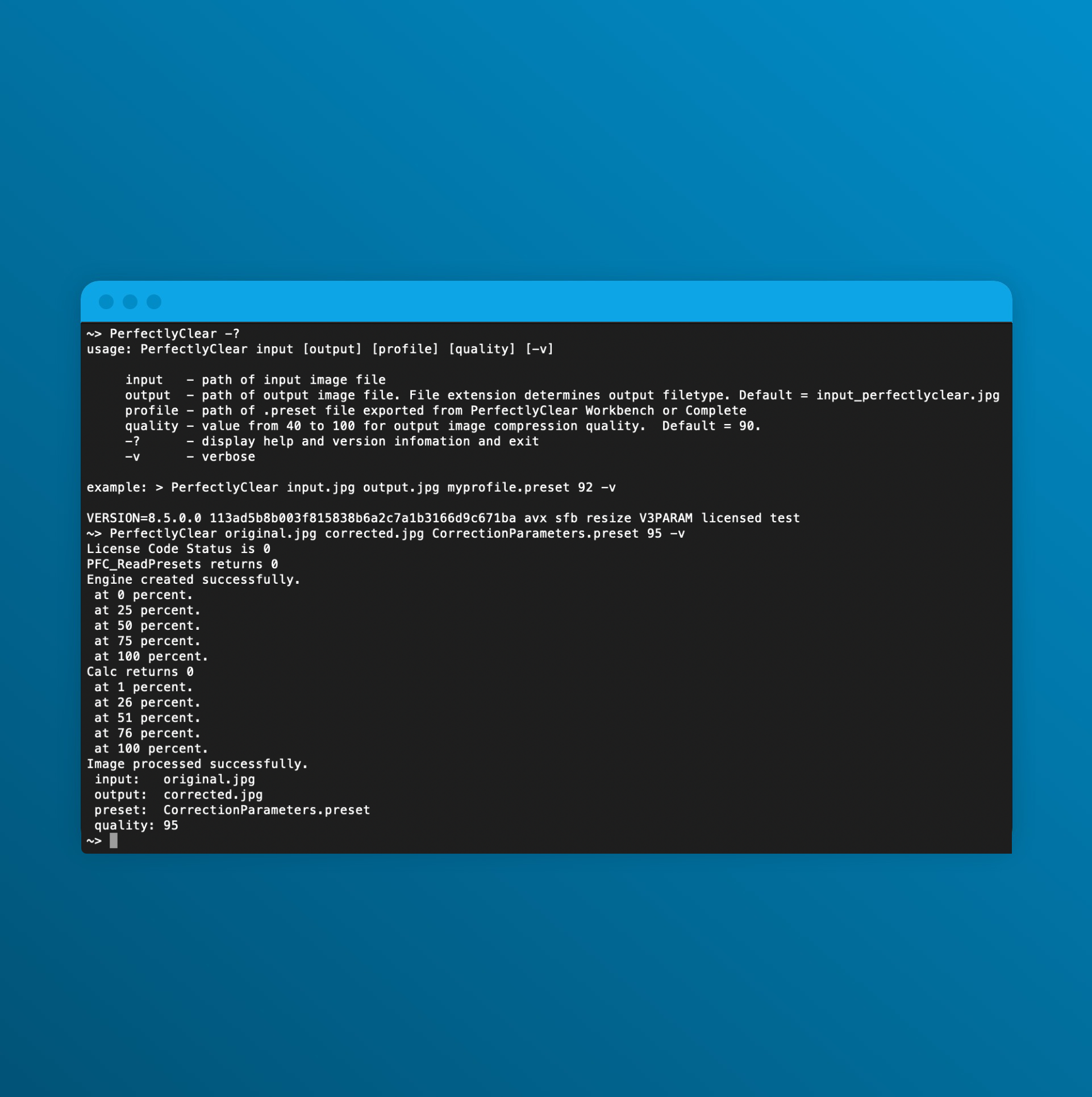 command line screenshot