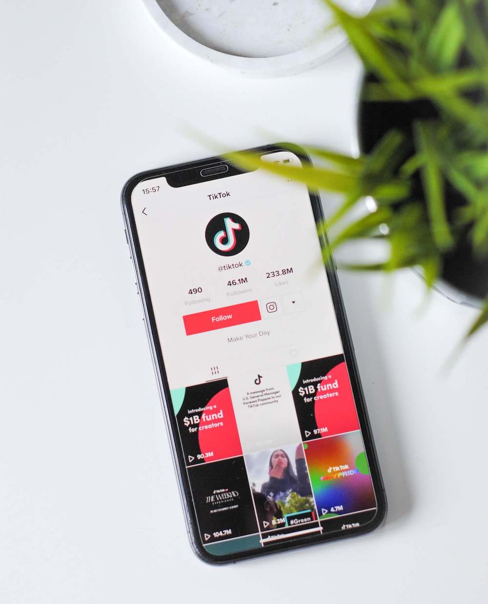 phone application with Perfectly Clear AI Video Enhancer
